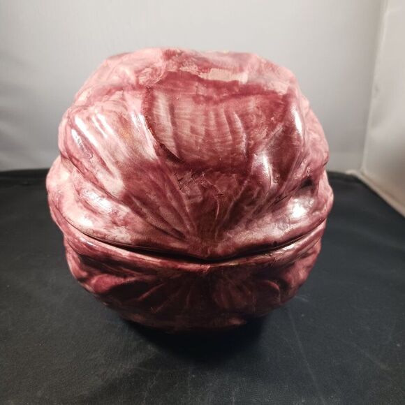 Vintage 80's Walnut Shaped Ceramic Nut Cookie Jar with Lid RARE - Picture 13 of 14